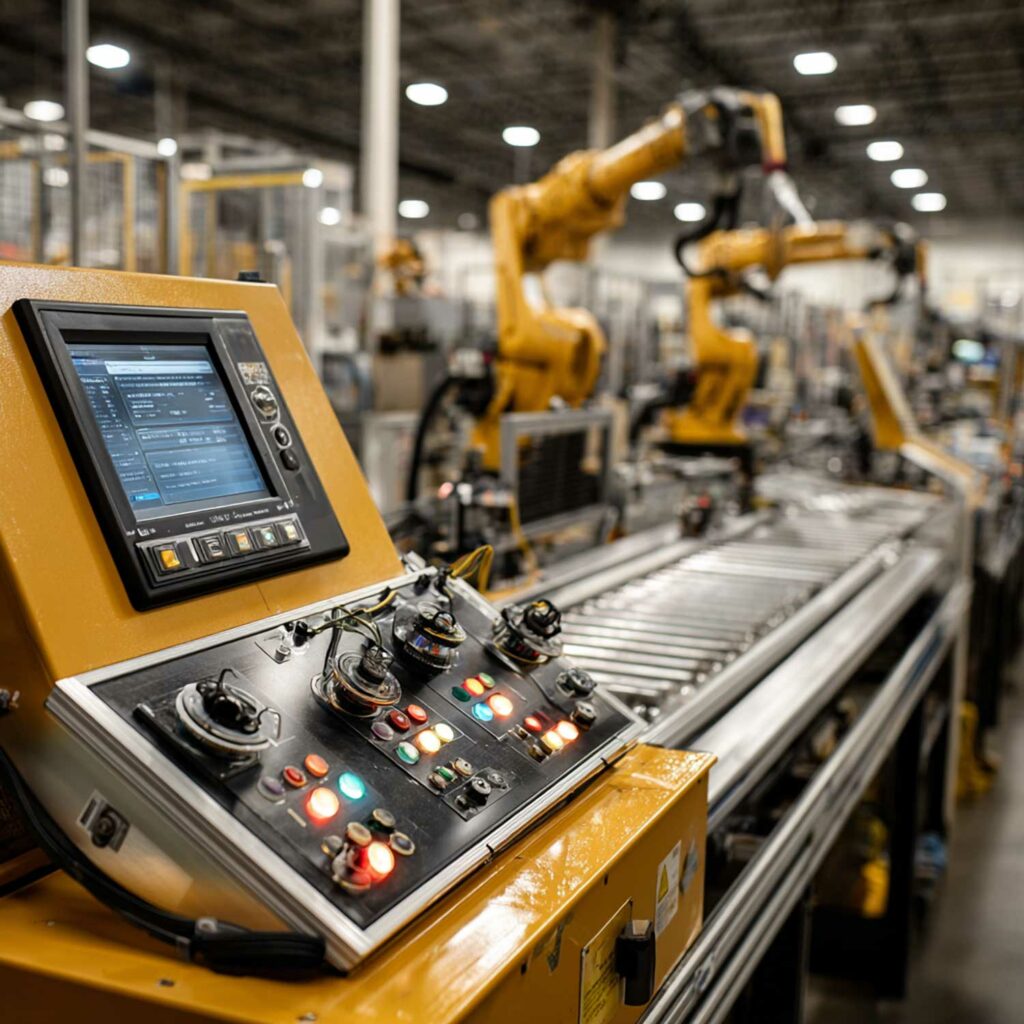Atlantic Drives Controls New Bedford MA showing a automation machine at work